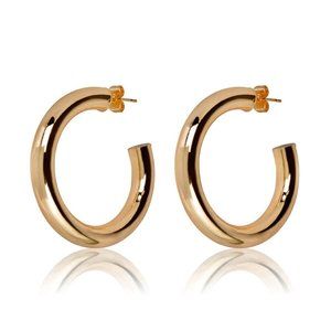 FRANCÀ 18K GOLD HOOPS